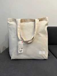 Uniqlo Cotton Shopper Bag / Bawełniana torba / Torba plażowa /