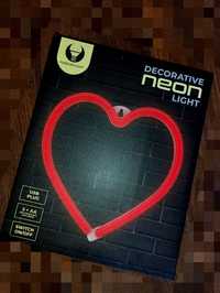 LED neon w kształcie serca