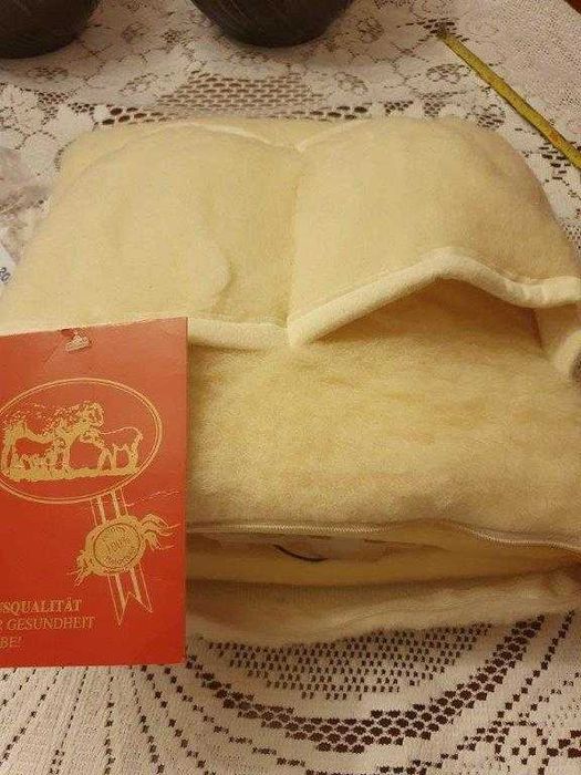 Poduszka zdrowotna z owczej wełny z ogrzewaczem na dłonie ręce +etui