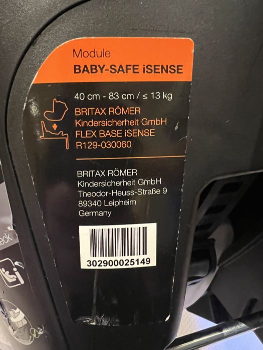 Fotelik nosidełko Britax Romer iSense 0-13kg