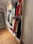 Closet branco aberto (2 módulos para venda)