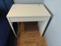 Biurko IKEA MICKE 73x50x75 cm z szufladą, jak nowe, białe