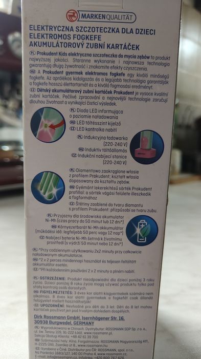 Nowa elektryczna szczoteczka do zębów dla dzieci 3+ / Prokudent