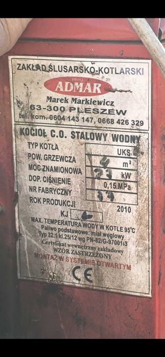 Części do pieca co 27kw