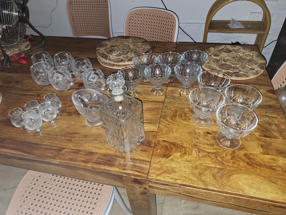 Sprzedam zestaw PRL vintage retro kryształ kryształy stare karafka kie