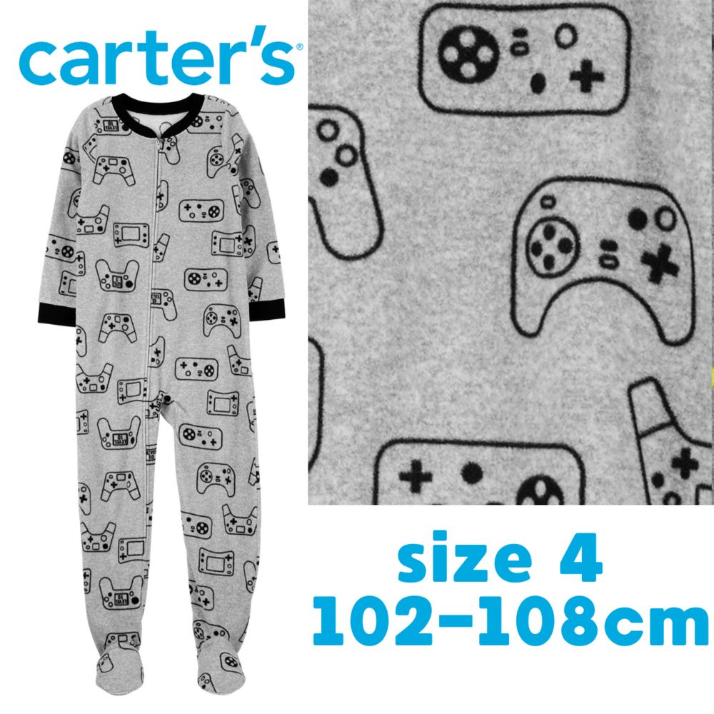 Флісова піжама чоловічки  Carters T4, T5, T6, T7, T8,T10, T12 пижама