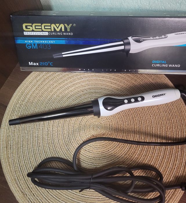 Професійна конусна плойка для локонів Gemei GM-403