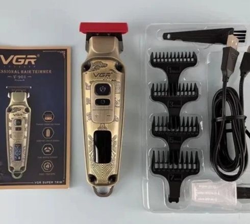 Профессиональная машинка для стрижки беспроводная аккумуляторная LED-д