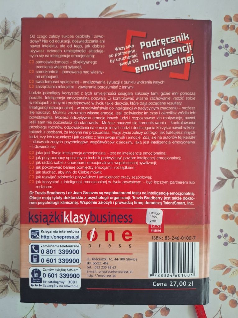 Podręcznik inteligencji emocjonalnej, T. Bradberry i J. Greaves UNIKAT
