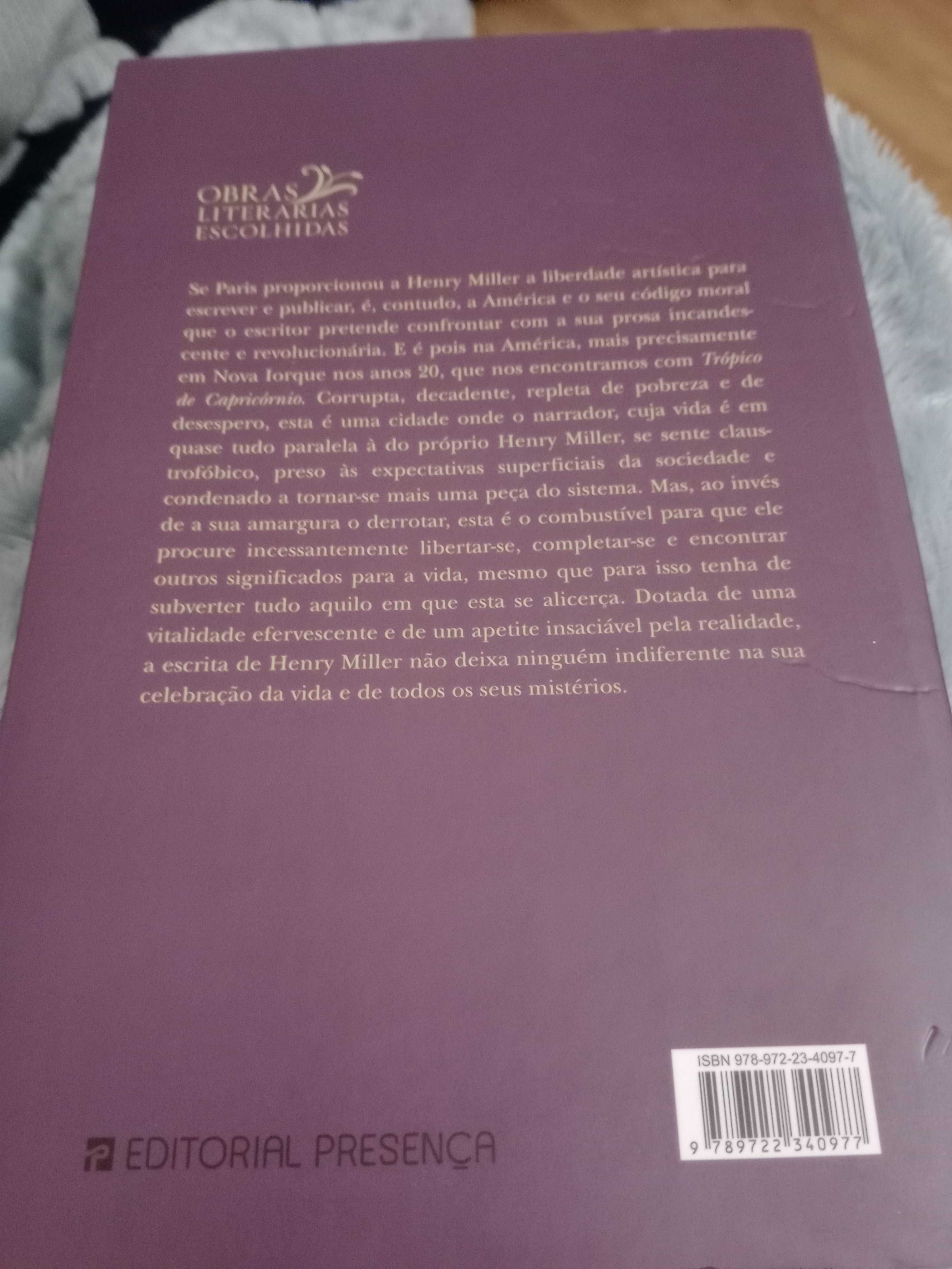 "Trópico de Capricórnio", de Henry Miller