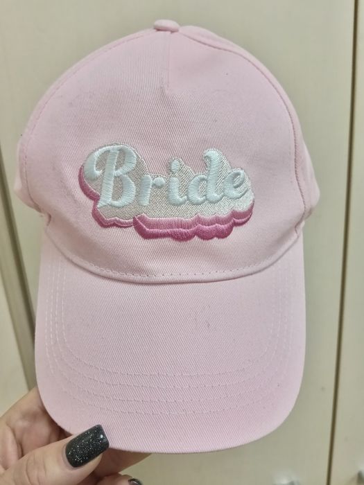 Нова жіноча рожева бавовняна бейсболка з надписом Brige (наречена).