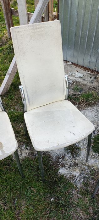 Krzesła do renowacji okazja chromy 6szt