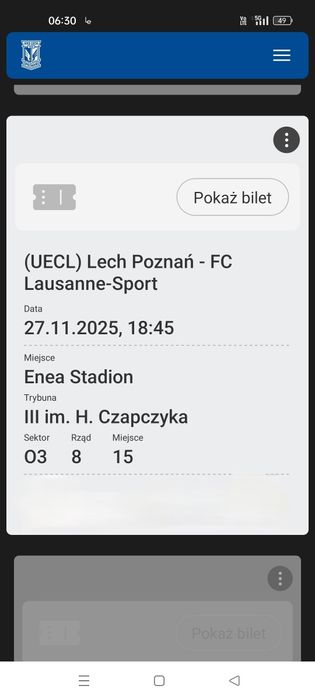 Lech Poznań - Laussane