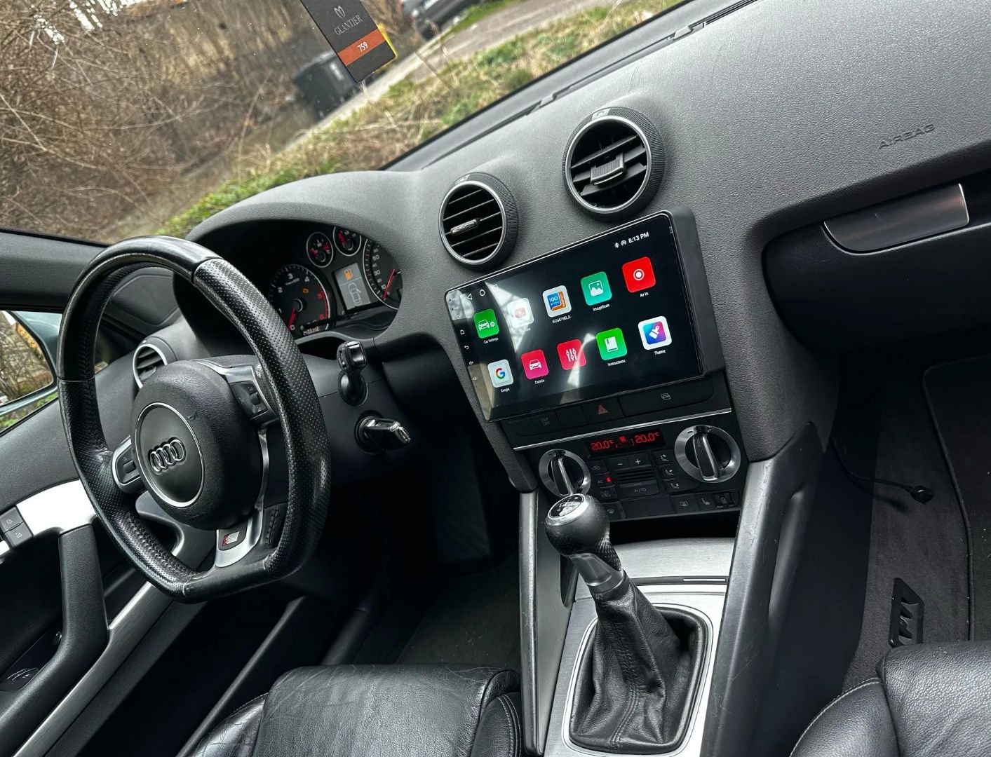 Rádio Android 12 com GPS Audi A3 8P (Artigo novo)