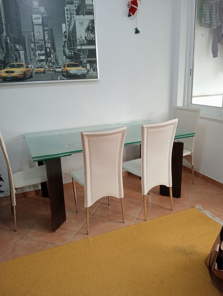 Mesa de blindex como nova