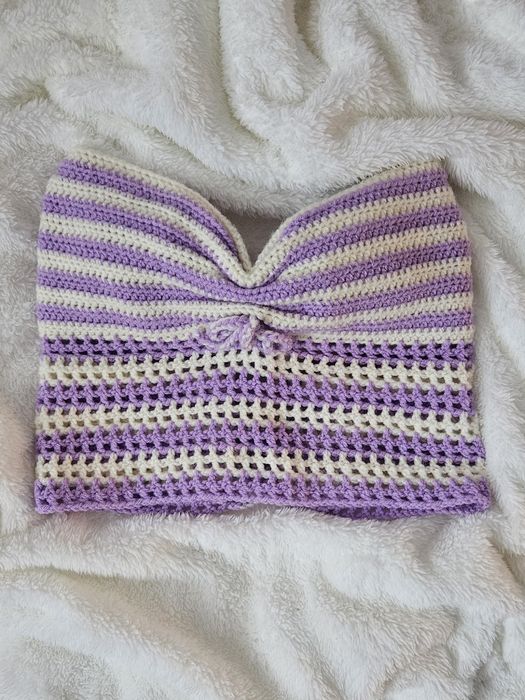 Top bandeau szydełkowany