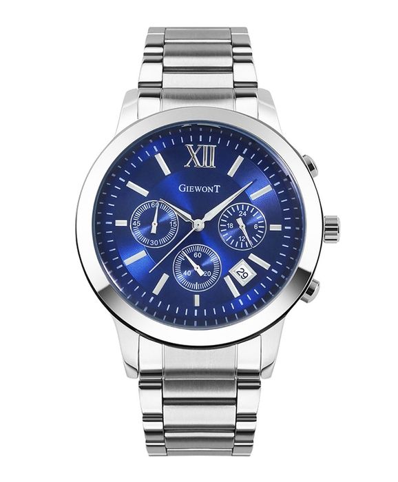 zegarek męski giewont apex chrono gw6480-2 chronograf silver/blue