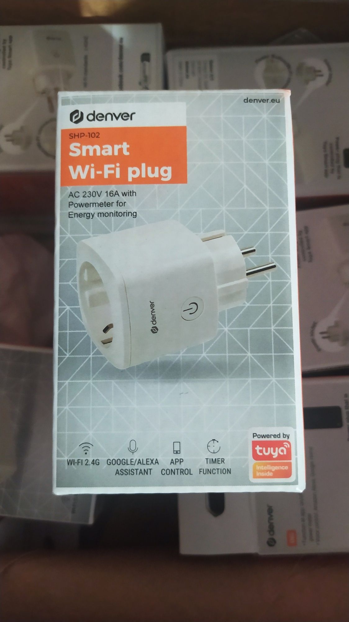 Tomada Wifi Google, Alexa, Tuya 16A/20A medidor energia