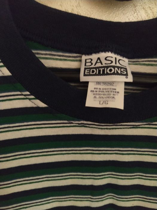 Koszulka Basic Editions Rozmiar M Kolor Czarno Zielony Nowa