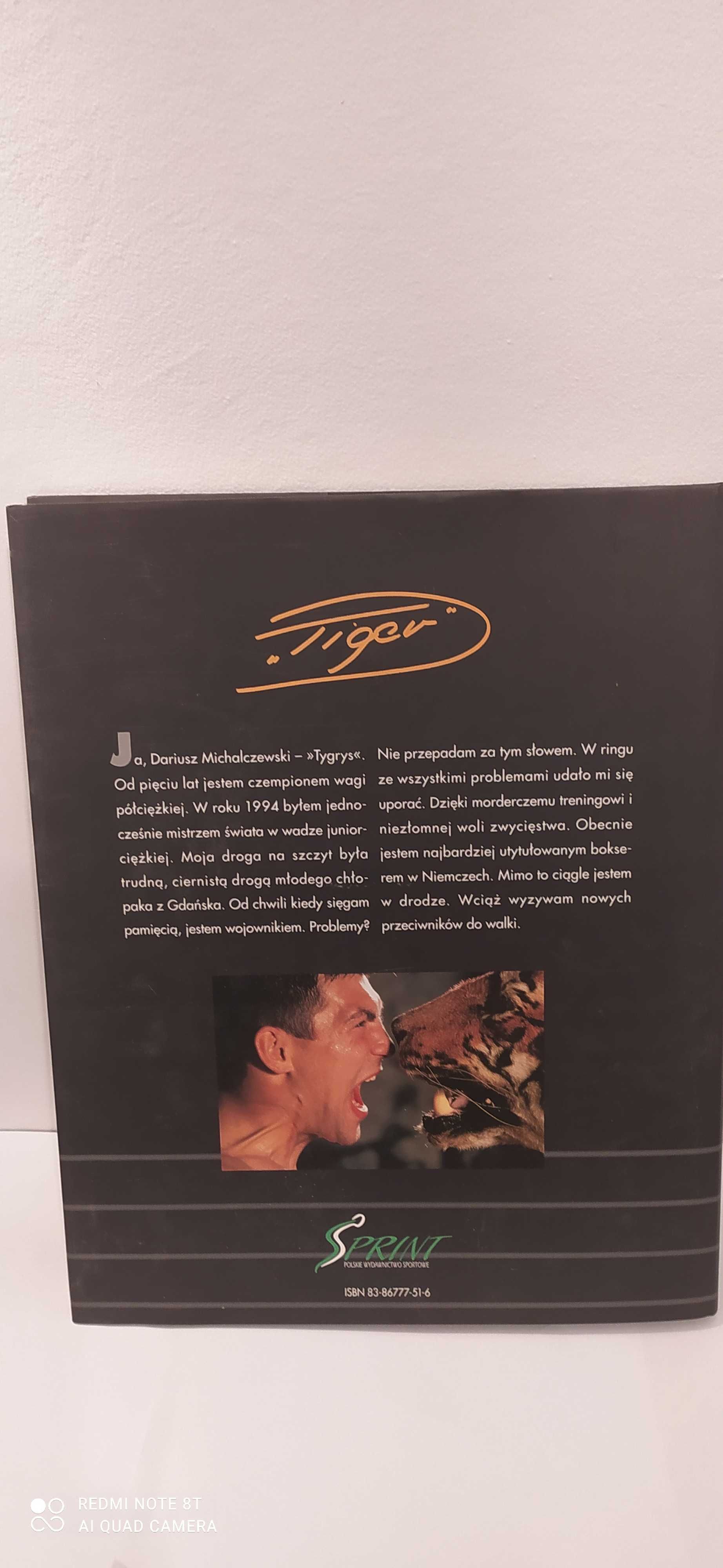 Boks, sport, Michalczewski, Tygrys to ja, 1 wydanie 2000r, idealny