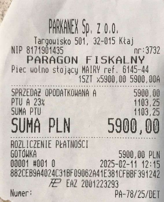 Kominek wolnostojący żeliwny INVICTA mod. P614544 - 10 kW