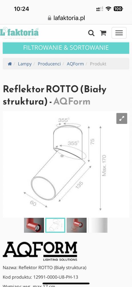 Reflektor Rotto Aquaform/Aqform (2 sztuki)