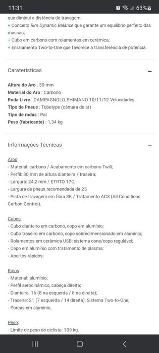 Mafrabike Rodas de carbono Fulcrun Racing 0