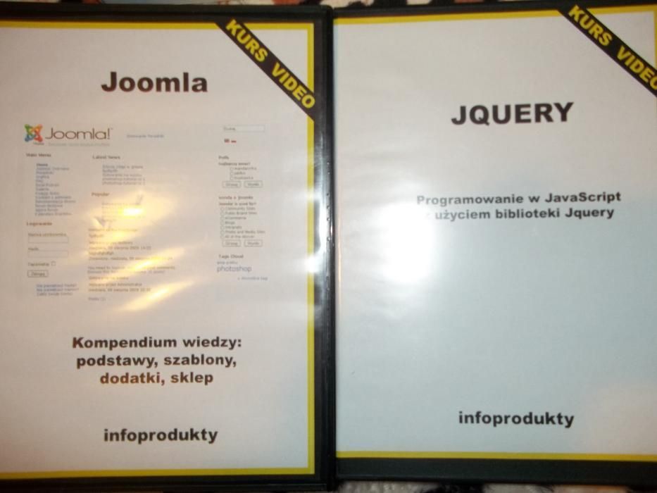 JOOMLA ( 2 kursy video + 4 książka z CD) nowe / nie używane