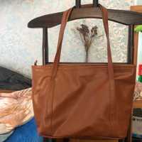 сумка-шопер коричневого кольору