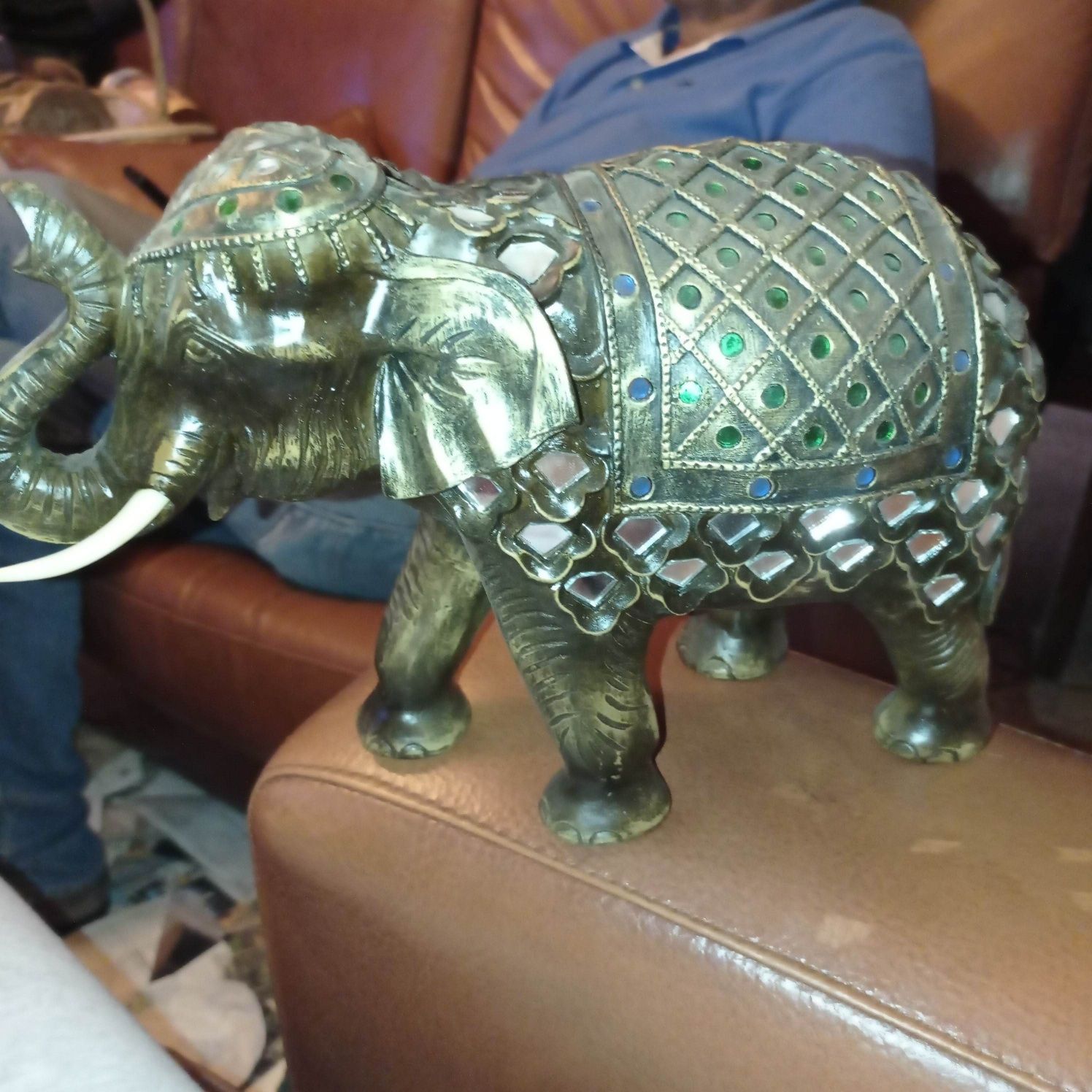 Peça de decoração elefante
