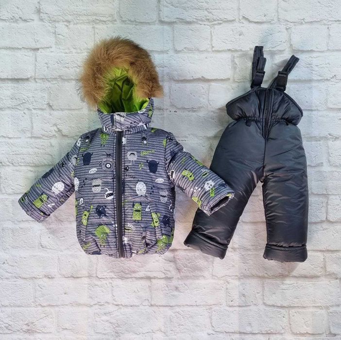 Дитячий зимовий комбінезон для хлопчика  Монстрік