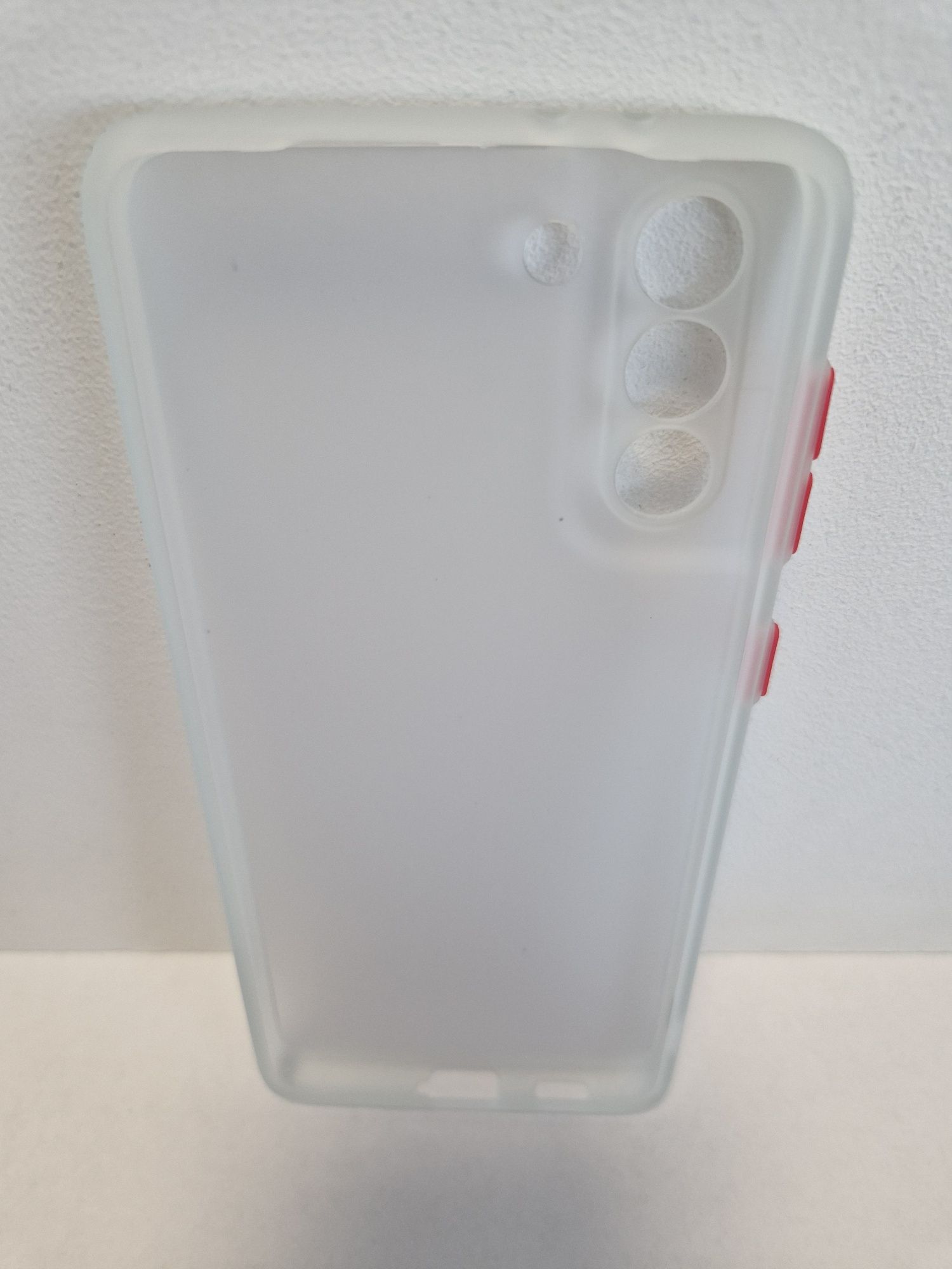 Vennus Color Button Bumper do Samsung Galaxy S21 Plus Przezroczysty