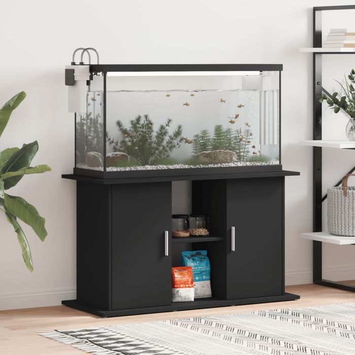 Szafka Pod Akwarium Vidaxl, Czarna, 101x41x58 cm, Stabilna