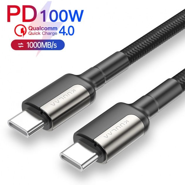 Кабель USB Type-C to Type-C (2, 3м) PD 100W + QC 4.0 провод/ шнур