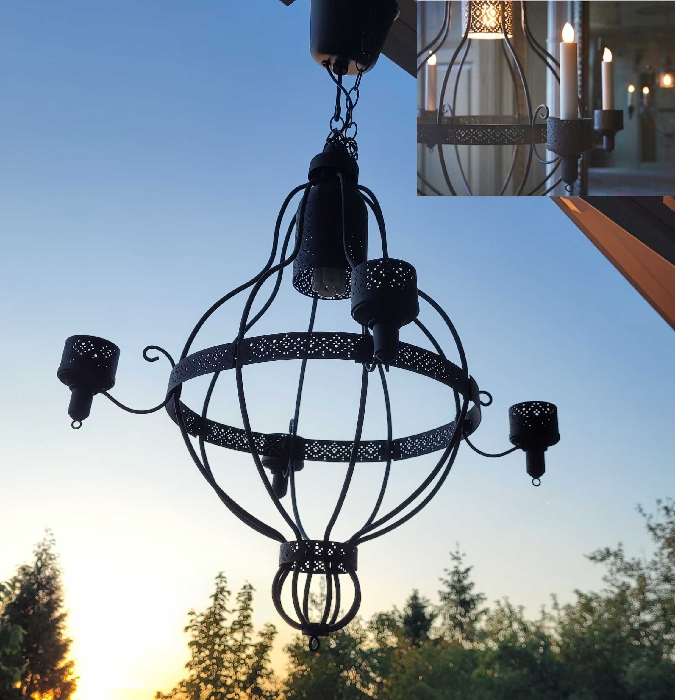 IKEA APPELVIKEN lampa wisząca z miejscem na świece