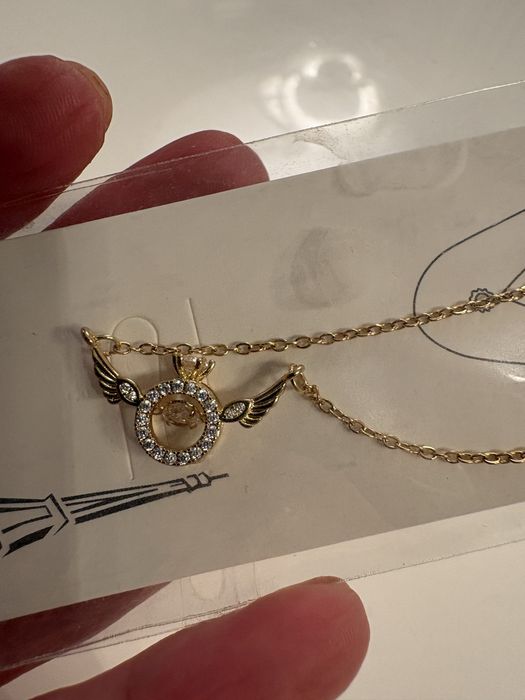 Zloty naszyjnik z cyrkoniami