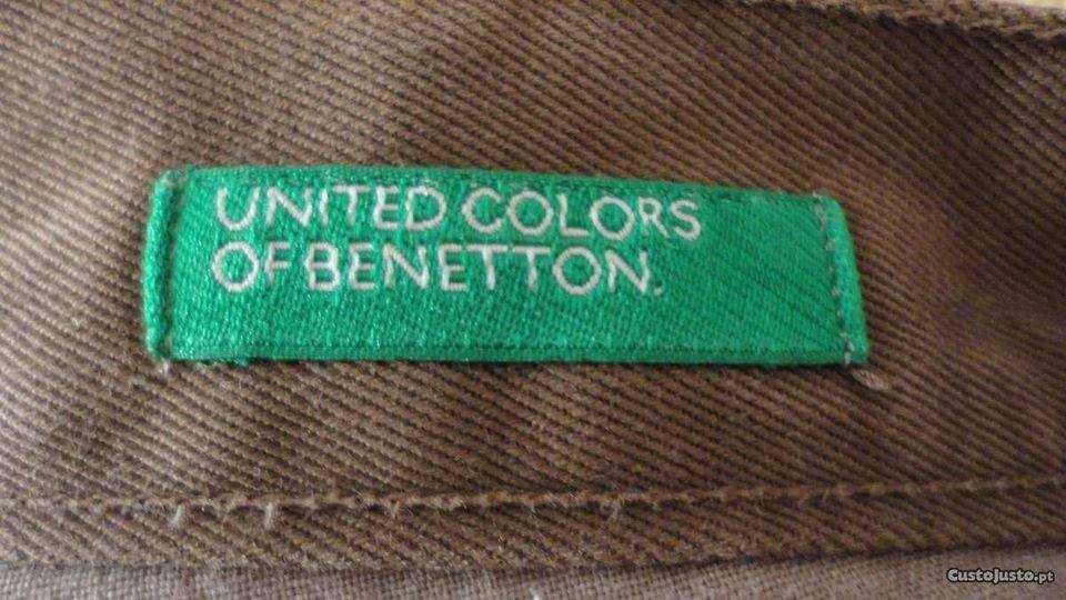 Calças de senhora castanhas Benetton
