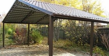 Изготовление забора из профнастила, беседка, навес, ворота и калитка