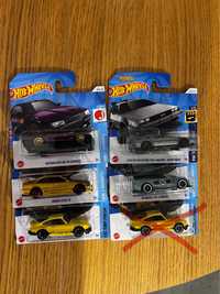 Zestaw Hot Wheels Mazda Honda Porsche Delorean Nissan GTR