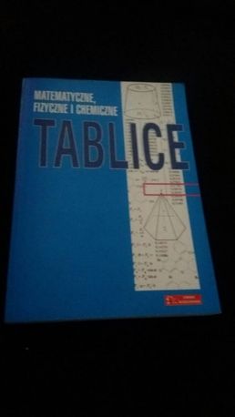 Książka Tablice matematyczne, fizyczne i chemiczne