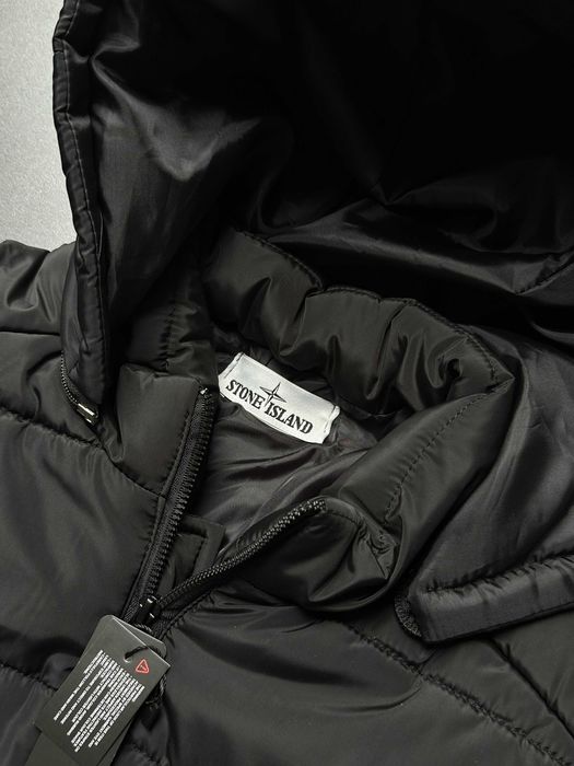 S M L XL XXL // Черный пуховик Стон Айленд - Куртка Stone Island