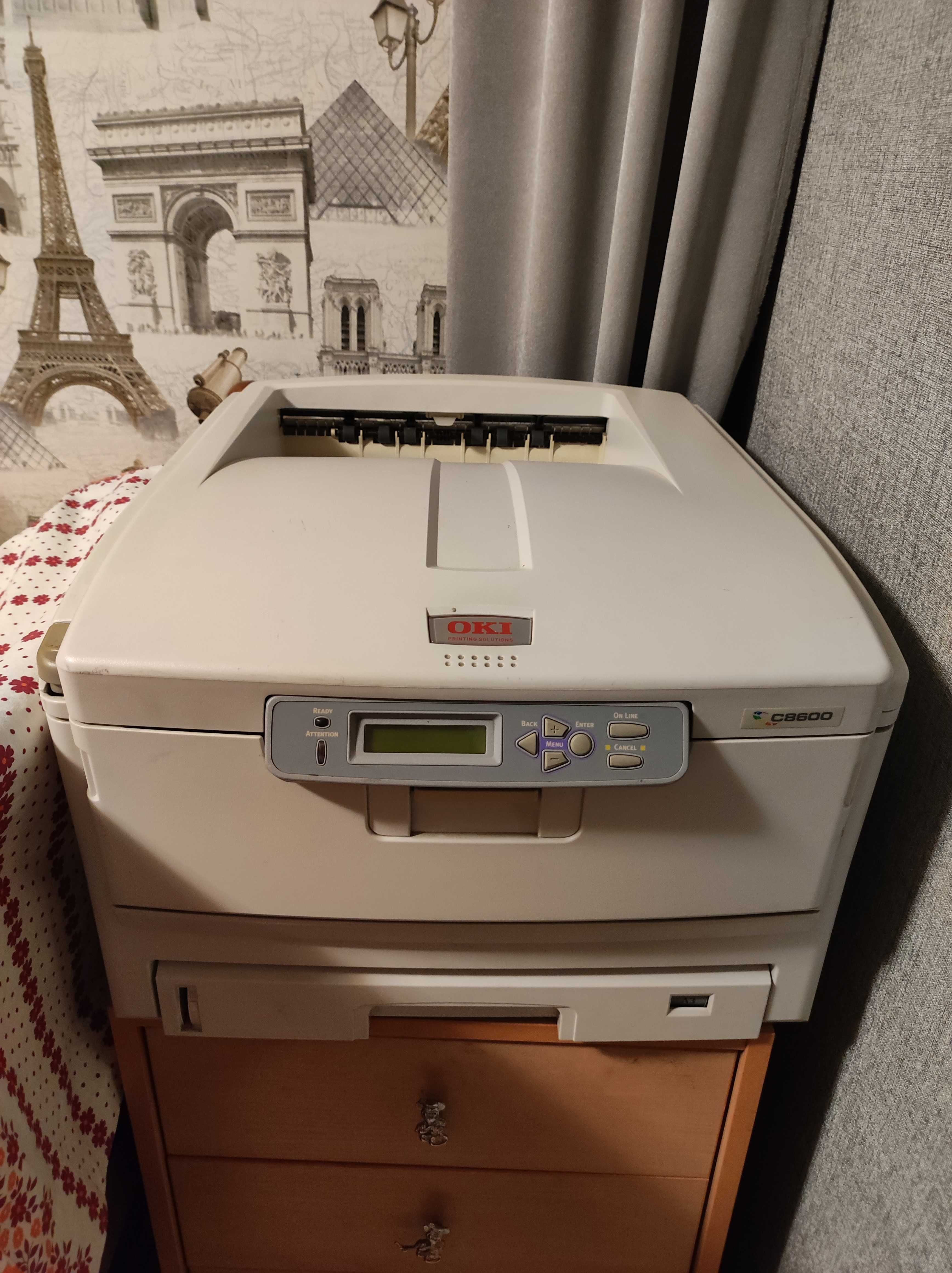 Oki C8600 принтер А3 лазерний, кольоровий.