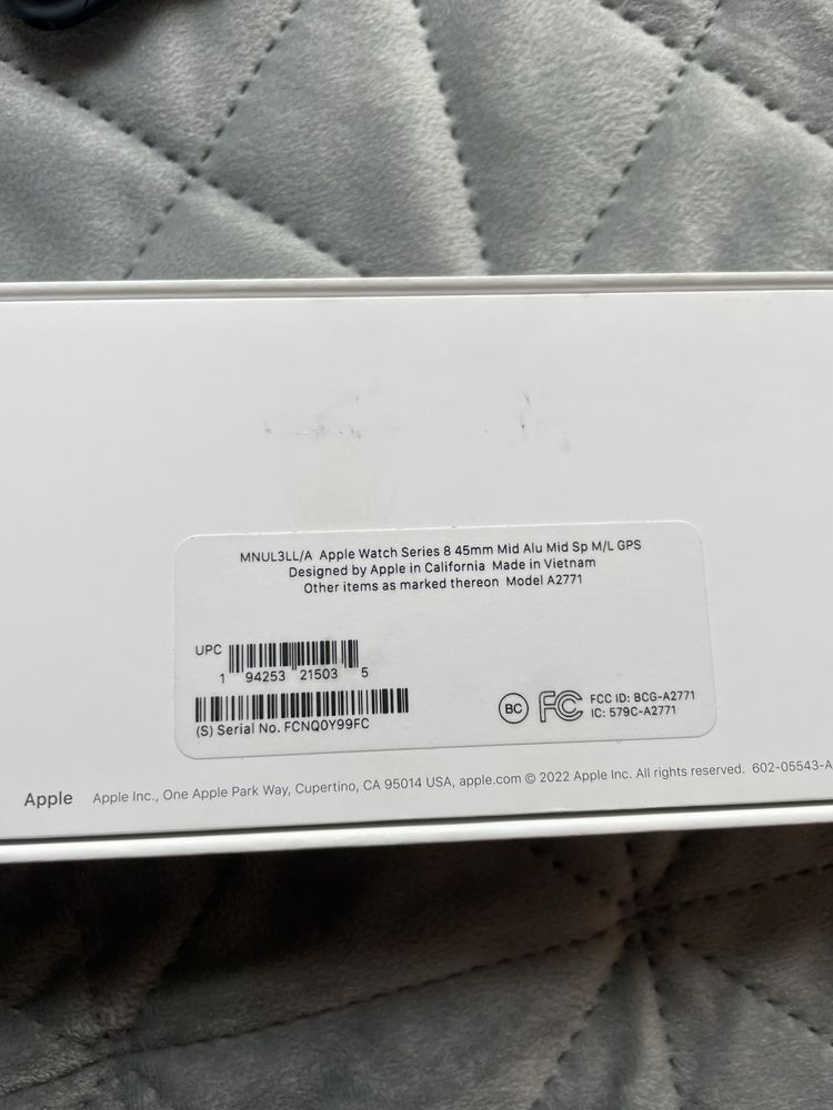 Apple Watch Series 8 45mm  iCloud доступ в меню