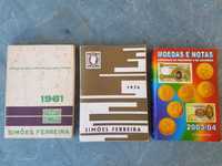 3 Catálogos de Selos e Moedas 1961 + 1974 + 2003/2004 - Usados