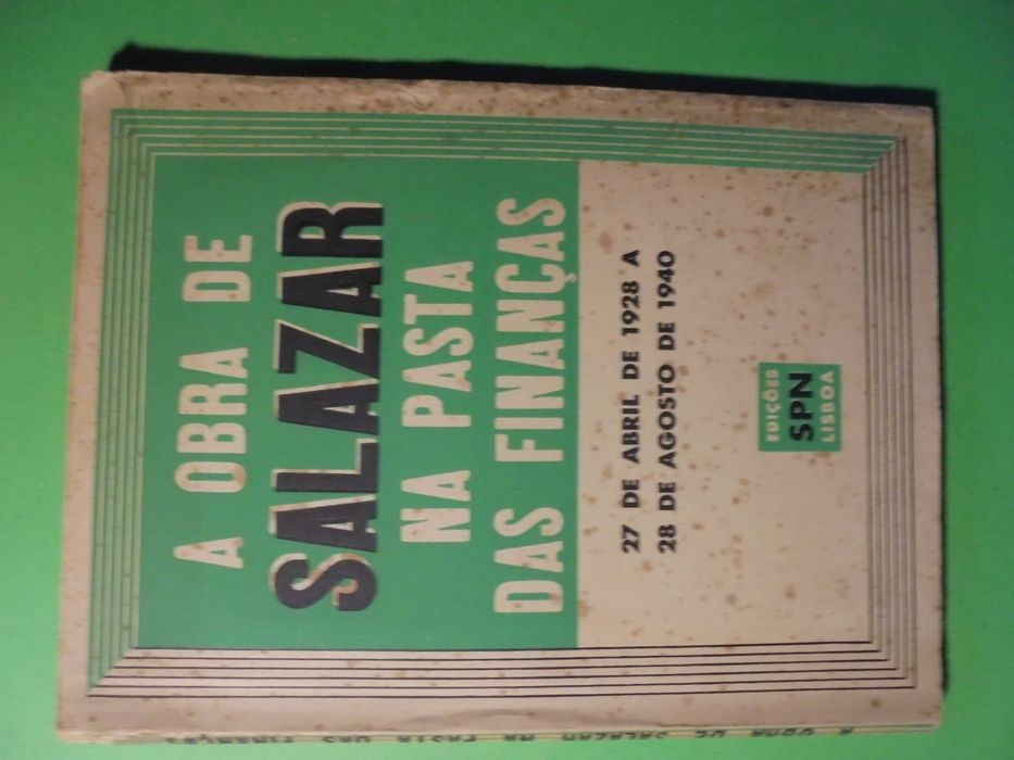 Salazar;O Obra na Pasta de Finanças