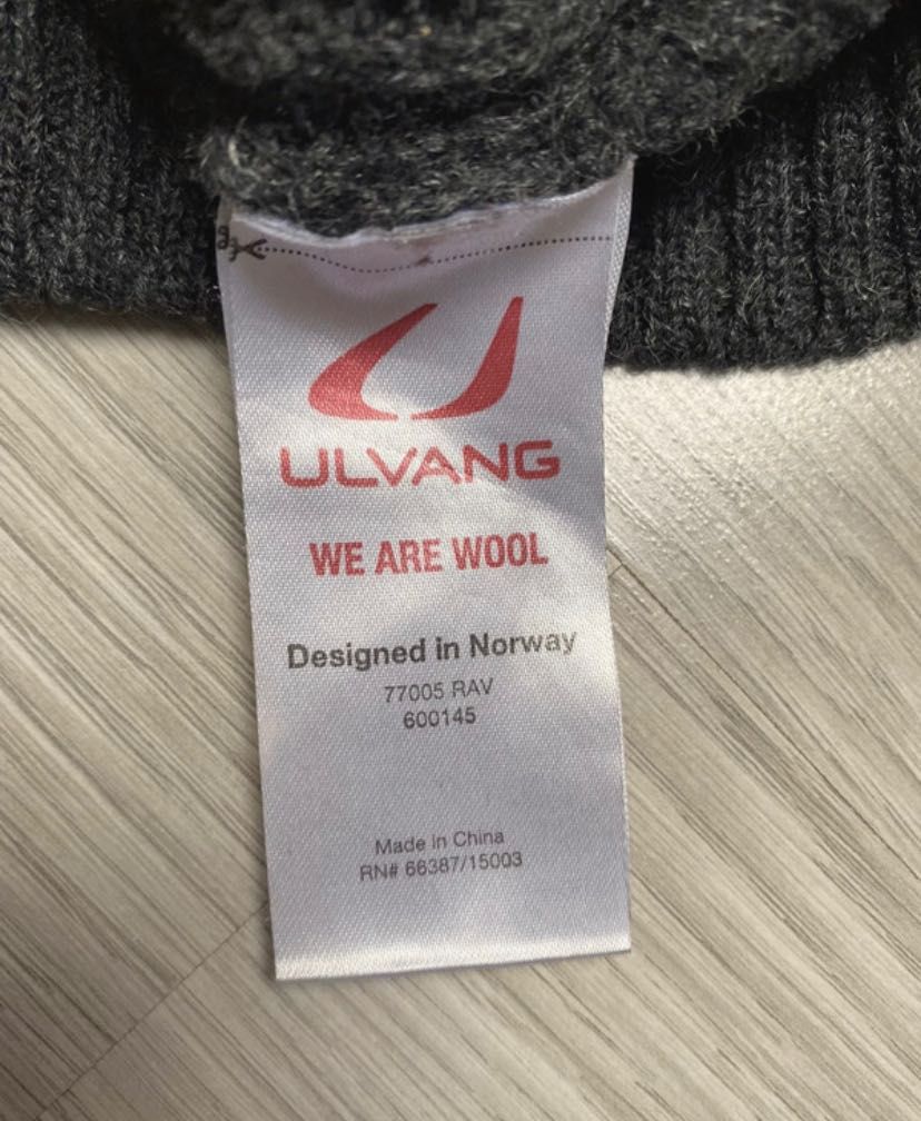 Sweter golf Ulvang Rav 100% wool wełna wełniany Unisex