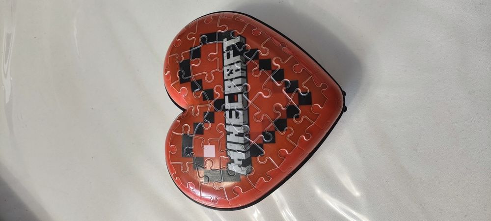 Puzzle 3D Minecraft serduszko, szkatułka