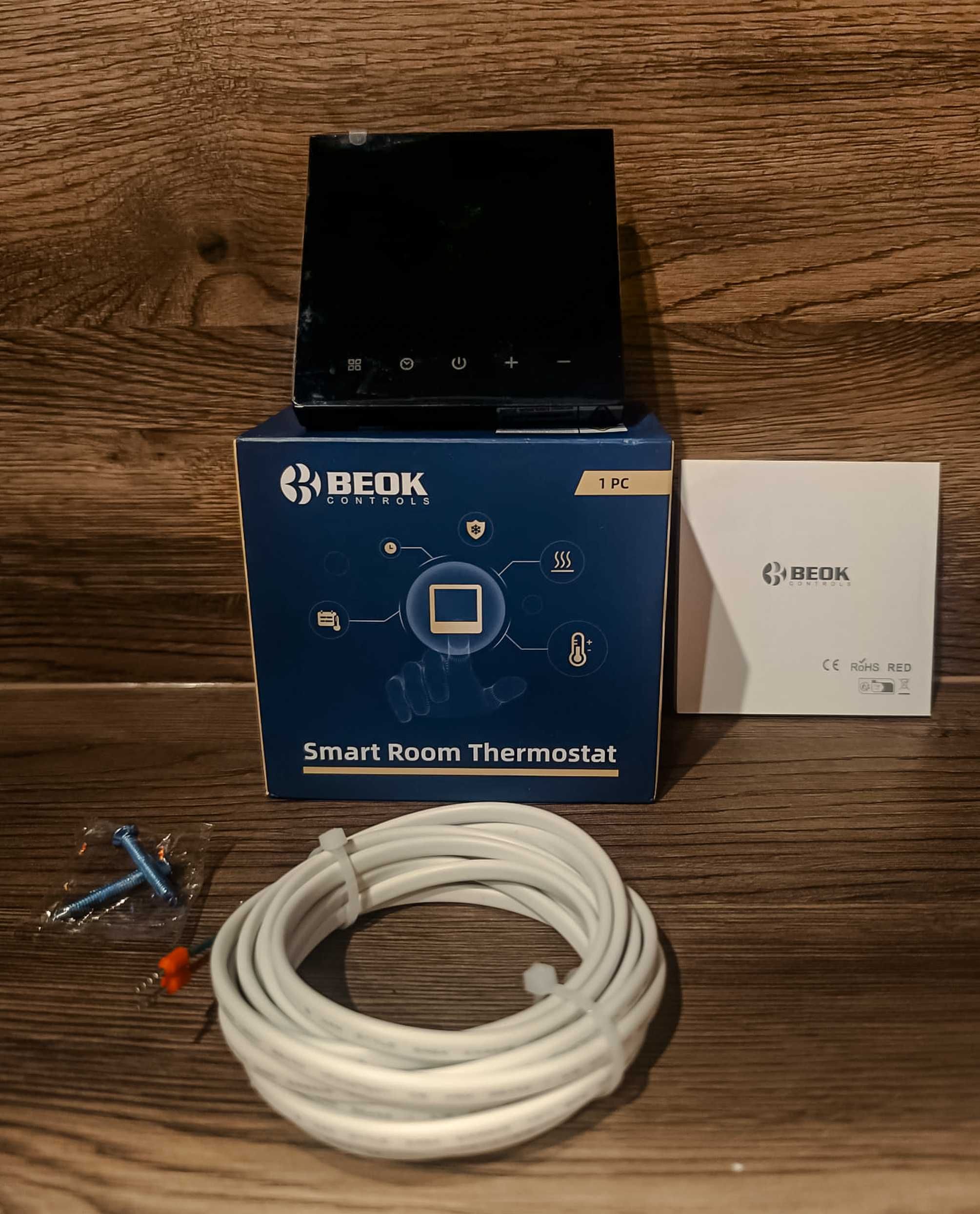Termostat Pokojowy Beok WiFi Czujnik Regulator Temperatury TDR89 Alexa