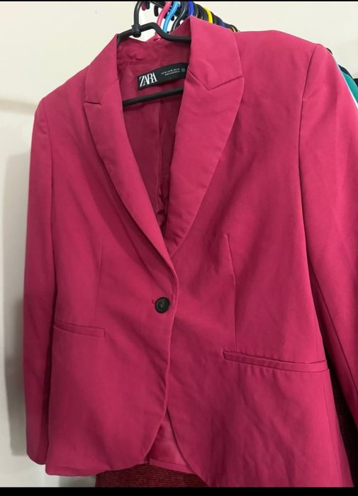 Piękna marynarka żakiet ZARA M fuksja