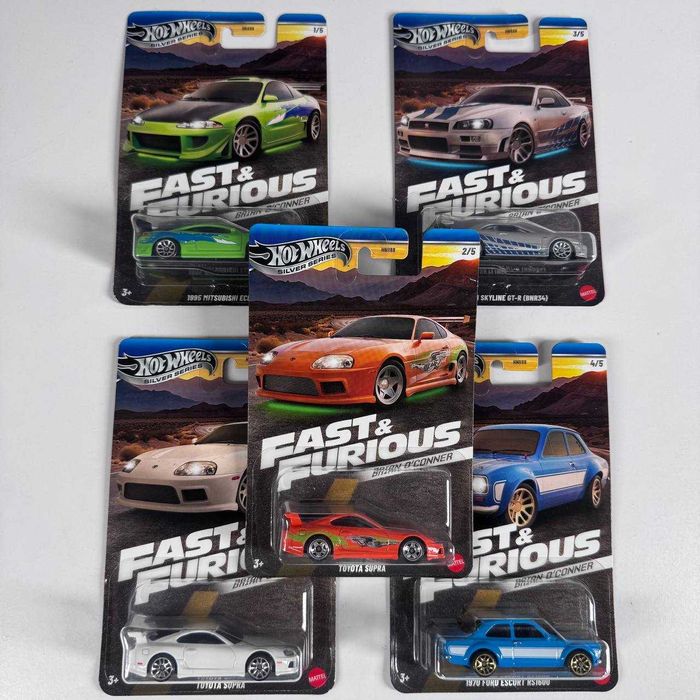 Машинки Hot Wheels Toyota Supra Fast & Furious Форсаж Nissan Skyline